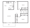 2 Bed 1 Bath